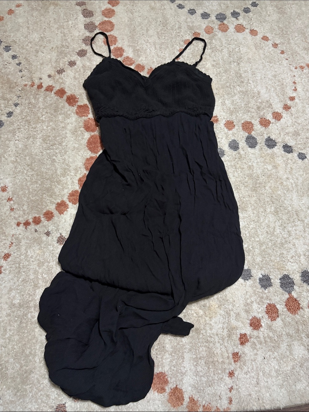 No Boundaries Knit Top Black Spaghetti-Strap Maxi Dress